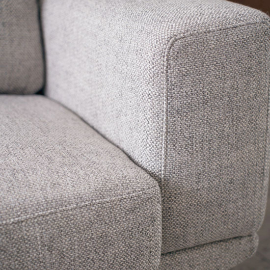 Aston Recliner Sofa, 210, Grey (with ottoman) [In-Stock x2]